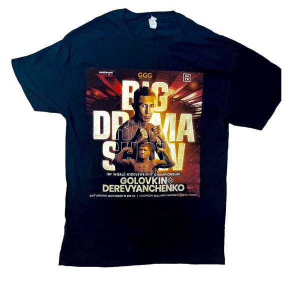 IBF Boxing World Championship Golovkin VS Derevyanchenko T-shirt Size Medium - Picture 1 of 5